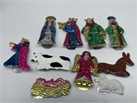 10- Piece Nativity Scene w/ Clips