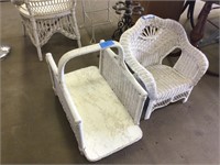 Wicker child’s chair and carrier