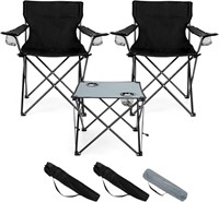 Set of 3 HaSteeL Folding Camping Chair