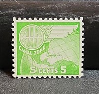 1958 5c Yellow Green #CZC27