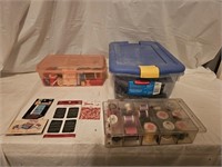 3 Totes of Sewing and Craft Items