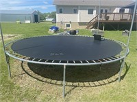 trampoline, has a hole