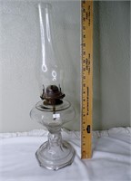 Antique P & A Glass Oil Lamp