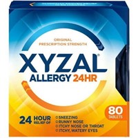 Xyzal 24 Hour Allergy Relief Tablets 80