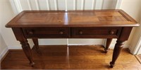 Beautiful wooden hallway table with 2 drawers