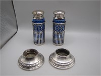 Salt Pepper Shakers Weighted Sterling Silver