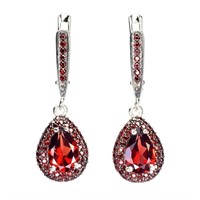 Natural Mozambique Garnet Earrings