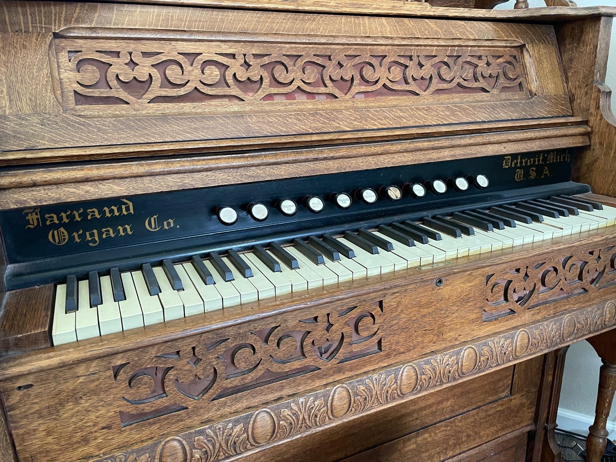 Antique Harrand Pump Organ - ca 1880
