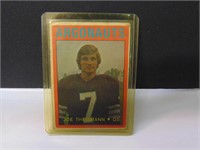 1972 Toronto Argo Joe Theisman Card