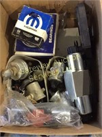 Box of assorted parts bearings,silinoids etc