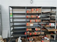 Metal Shelves 8'4"H x 109"W x 25"D