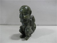 Jade Carved Man Statue 7.5"