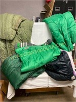 Coleman and other assorted sleeping bags