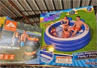 NEW FLOATING COOLER AND INFLATABLE POOL