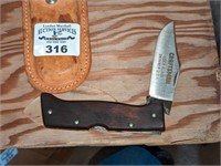 Craftsman Lockblade Skinner knife and sheath