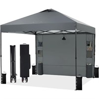 Tunbne 10'x10' Pop Up Canopy Tent with Sidewall an