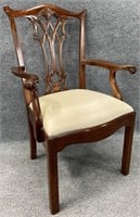 Maitland Smith Mahogany Chippendale Arm Chair