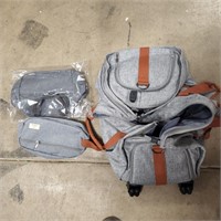 Grey/Brown duffel bag