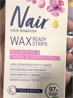 Nair Wax Ready Strips for Face & Bikini with Rice