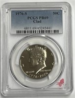 1976-S Bicentenial Kennedy Half Dollar PCGS PR69