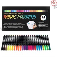 Fabric Markers Permanent 24Colors