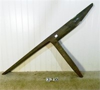 Large, Tinsmith’s “Beakhorn” stake, 39” overall