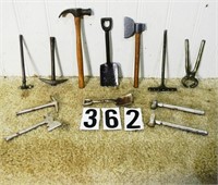 12 – Assorted miniature toy tools, G+-Vg: broad