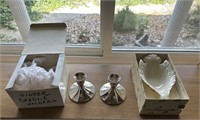 Silver Candle Holders and More