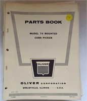 OLIVER PARTS BOOKS