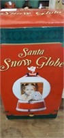 Santa snow globe picture holder