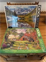 2 1000pc Puzzles- 1 New-Sealed