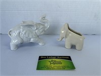 Ceramic Elephant pocket vase and other