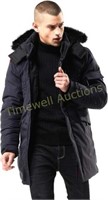 WEEN CHARM Mens Water Resistant Parka