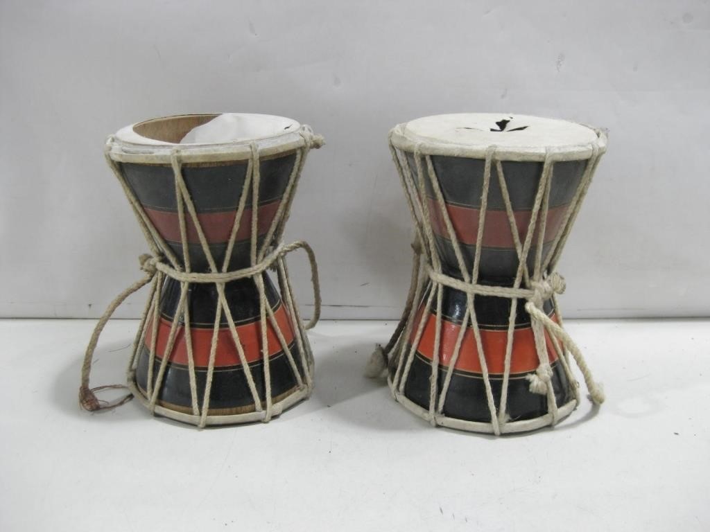 Two Vtg Congos 8" Tall See Info