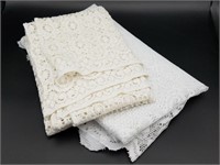 White Lace Tablecloths (2)