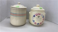 8’’ McCoy cookie jar and 7.5’’ unmarked ‘’made