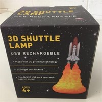 3D Shuttle LED Lamp