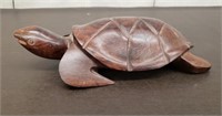Cute Carved Hard Wood Turtle