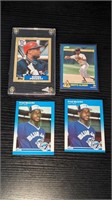 4 Various Baseball Rookie Cards