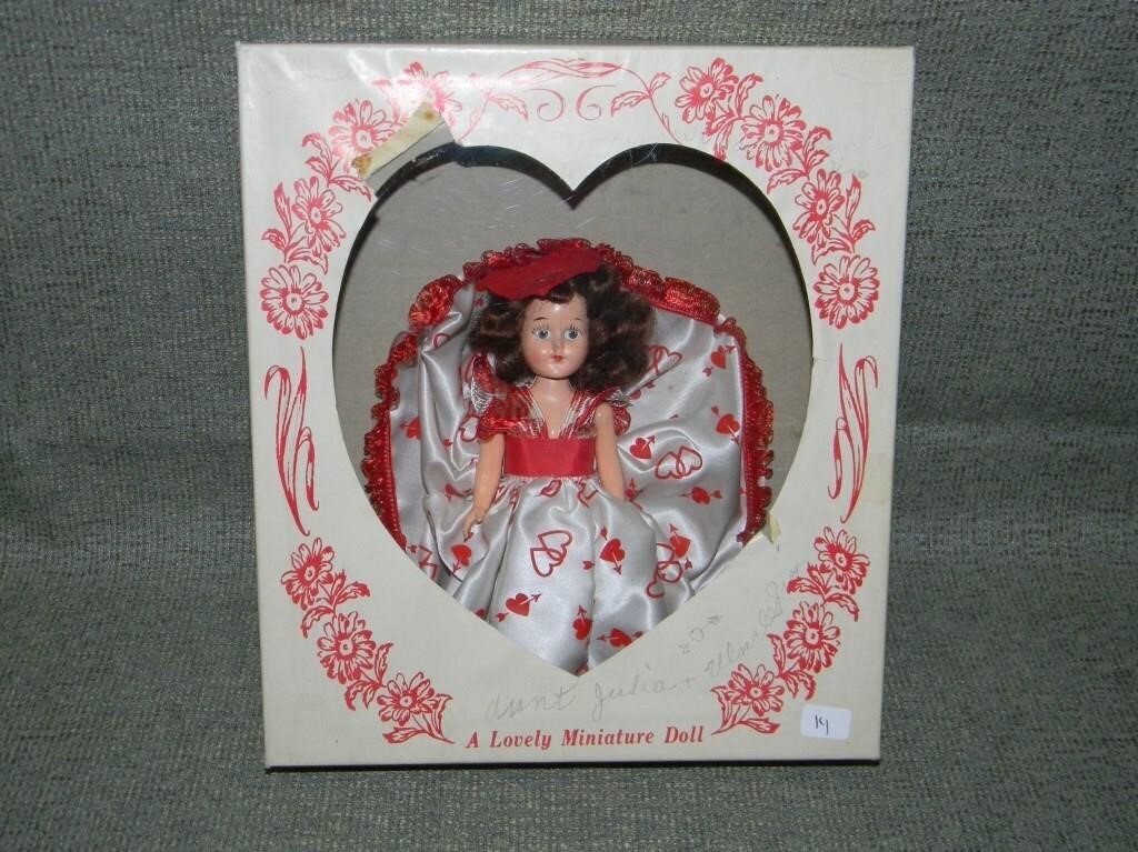 Vintage A Lovely Miniture Doll #817 Sweetheart