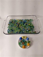 Over 200 Vintage Marbles Includes 14 Shooters U15A
