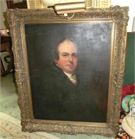 oil portrait of A. Ashwill 187? written label on