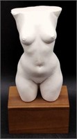 (E) Dora Natella Plastered Nude Statue. (10.5"