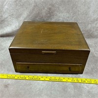 Vintage Wooden Silverware Box