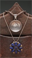 Native American Sterling Silver Necklaces - 27.42g