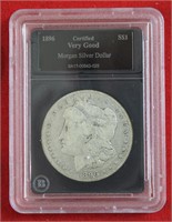 1896O  Morgan silver dollar