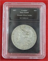 1897O  Morgan silver dollar