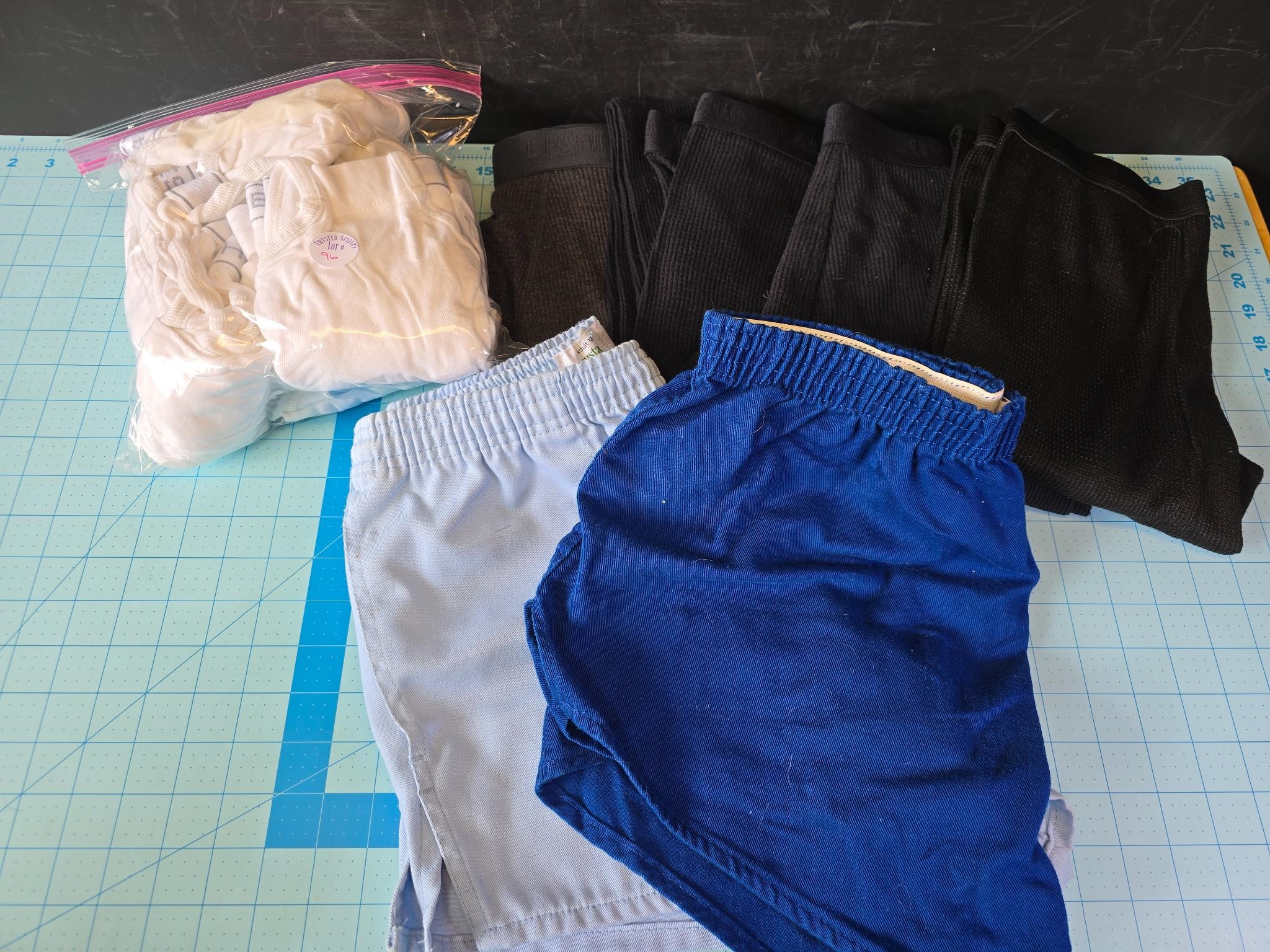 Men's underwear, long underwear & gym shorts