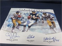 NFL San Diego Chargers Triple Signed Picture
