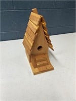 Wooden 10”x6”x14” bird house